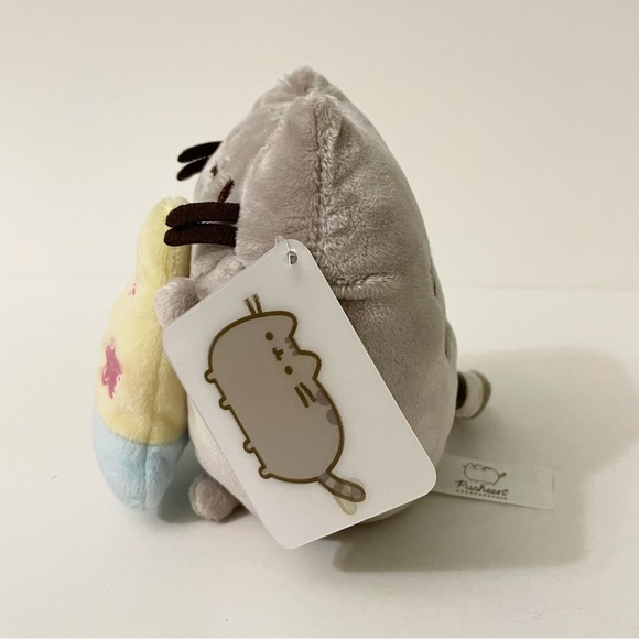 Pusheen Plush Cat Lot of 2 10th Anniversary Pizza and Winter Sweater Cat - Picture 10 of 15